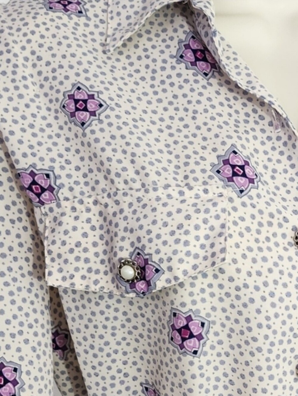 Breli Originals Dress Union Made Vintage Floral Secretary Off White Size 12 - Picture 7 of 13
